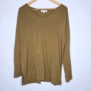 PURE J. JILL Tranquility Fleece Long Sleeve Comfort Top Women’s Medium M